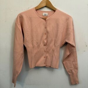 Wilfred Golightly Blush Pink Cardigan Sweater